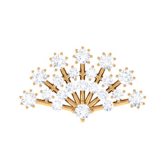 Unique Diamond Fan Cartilage Earring for Women