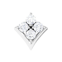 Diamond Cluster Upper Lobe Earring