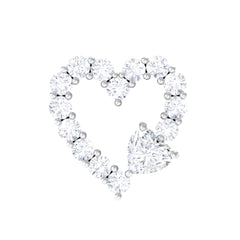 Diamond Heart Shape Cartilage Earring