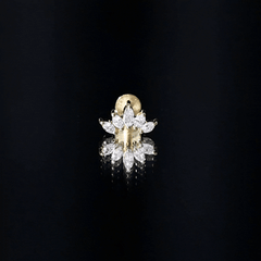 Certified Marquise Cut Diamond Helix Earring for Women