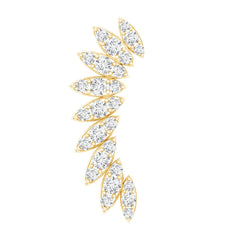 Diamond Wing Crawler Earring for Helix Piercing