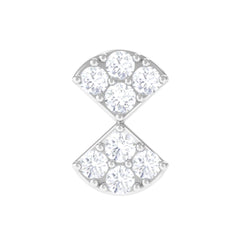 Genuine Diamond Bow Earring for Tragus Piercing