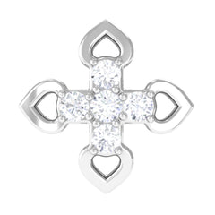 Real Diamond Floral Earring for Cartilage Piercing