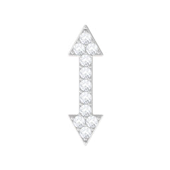 Natural Diamond Arrow Tragus Earring in Gold