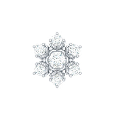 Nature Inspired Diamond Flower Earring for Helix Piercing