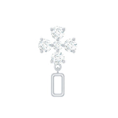 Simple Diamond Drop Earring for Helix Piercing
