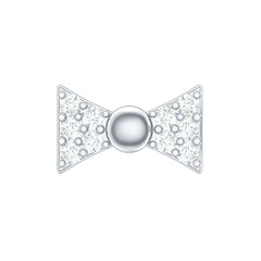 Diamond Bow Earring for Helix Piercing