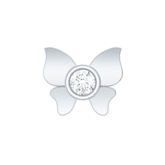 Diamond Butterfly Earring for Helix Piercing
