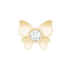 Diamond Butterfly Earring for Helix Piercing