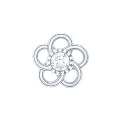 Diamond Flower Earring for Cartilage Piercing