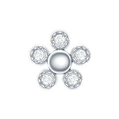 Diamond Floral Cartilage Earring