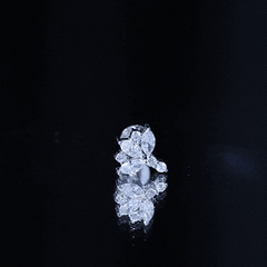 Diamond Lotus Cartilage Earring