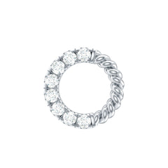 Diamond Circle Earring for Conch Piercing