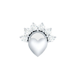 Diamond Heart Conch Earring