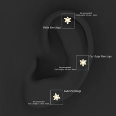 Diamond Heart Upper Lobe Earring