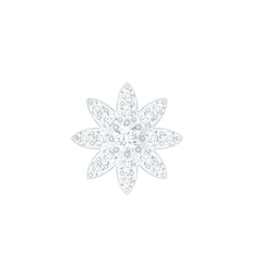 Diamond Floral Earring for Conch Piercing