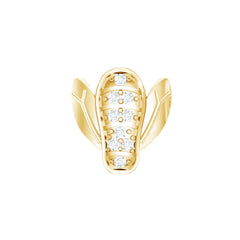 Diamond Bumblebee Earring for Helix Piercing