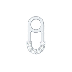 Diamond Pin Earring for Helix Piercing