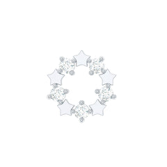 Minimal Diamond Open Circle Earring for Helix Piercing