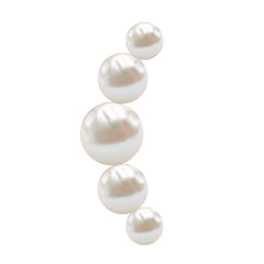 Round Freshwater Pearl Crawler Earring for Women