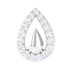 Certified Real Diamond Teardrop Helix Earring