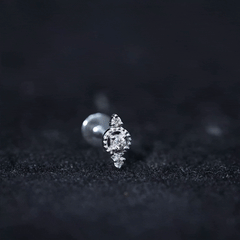 Unique Diamond Gothic Conch Earring for Women