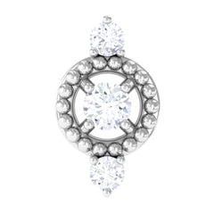 Unique Diamond Gothic Conch Earring for Women
