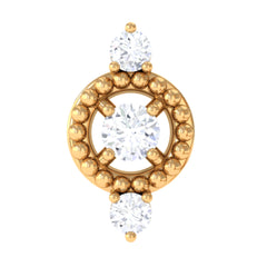 Unique Diamond Gothic Conch Earring for Women