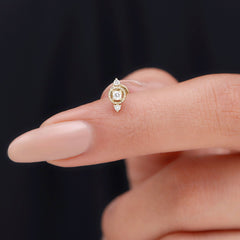 Unique Diamond Gothic Conch Earring for Women