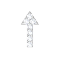 Dainty Diamond Arrow Earring for Helix Piercing