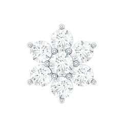 Simple Diamond Flower Cartilage Earring