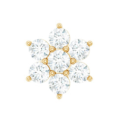 Simple Diamond Flower Cartilage Earring