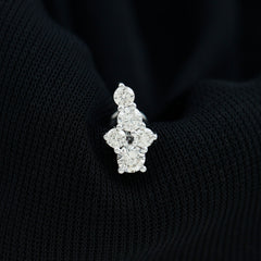 Certified Diamond Cluster Cartilage Piercing Earring