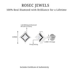Classic Diamond Solitaire Nose Pin for Women