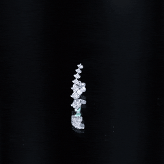 Graduated Style Diamond Ear Climber Earring