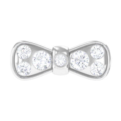Moissanite Cute Bow Cartilage Earring with Certificate