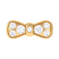 Moissanite Cute Bow Cartilage Earring with Certificate