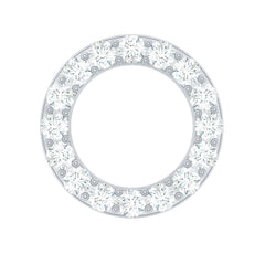 Minimal Moissanite Circle Helix Earring for Women