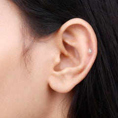 Natural Certified Diamond Conch Earring