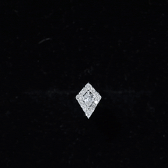 Unique Moissanite Kite Earring for Cartilage Piercing