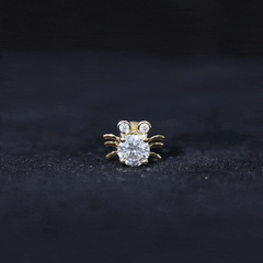 Certified Moissanite Crab Cartilage Earring