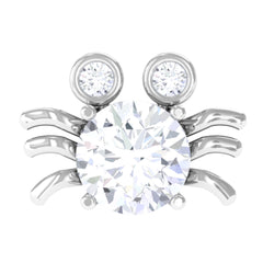 Certified Moissanite Crab Cartilage Earring