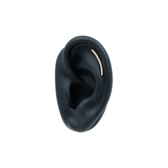 Certified Moissanite Curved Climber Earring for Her