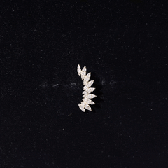Diamond Wing Crawler Earring for Helix Piercing