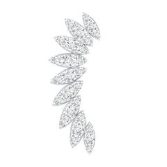 Diamond Wing Crawler Earring for Helix Piercing