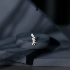Diamond Wing Crawler Earring for Helix Piercing