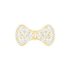 Cute Diamond Bow Earring for Tragus Piercing