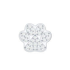 Moissanite Dog Paw Print Earring for Cartilage Piercing