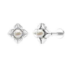 Nature Inspired Freshwater Pearl Upper Lobe Earring