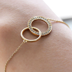 Diamond Eternity Chain Bracelet For Women
